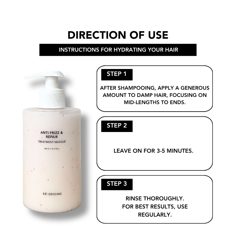 Anti-Frizz & Repair Treatment Masque 300ml |Hair Treatment |Hair Conditioner |Hair Mask |Damaged Hair|Frizzy